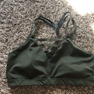 Army Green Victoria secret sports bra